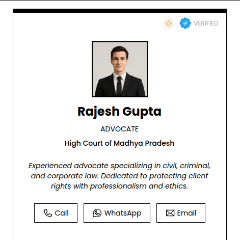 Advocate Digital Card